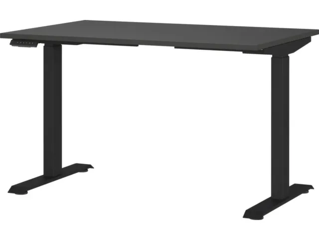 Elektrisch ihv bureau,HxBxD 720-1200x1200x800mm,blad grafiet