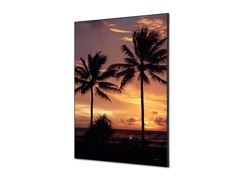 Wanddecoratie Textiel Set A1 Palmbomen Zonsondergang