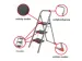 OUTLET Huishoudtrap met hoge beugel 3 treden antislip inklapbaar tot 1