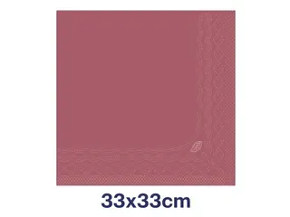 Servetten Tork 477213 2-laags 33x33cm rood 1/4 vouw 200st. - 3