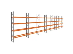 palletstelling,basis+6xaanbouw,HxBxD 4620x19700x750mm,vakl. 3000kg