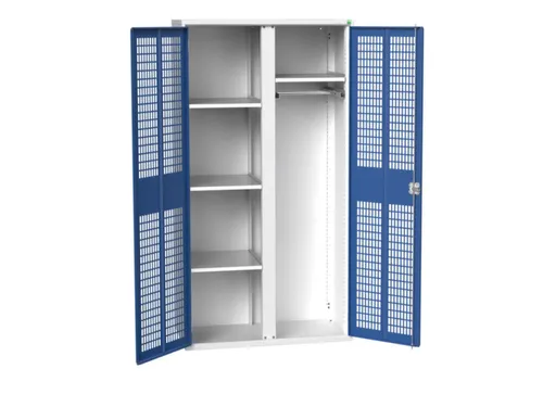 universele kast,HxBxD 2000x1050x550mm,4xStalen bodem,scheidingswand