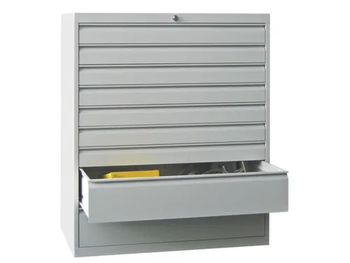Ladenkast 1200x1023x600mm 9 Laden Ral7035