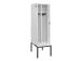 locker met bank,voor scheiding van kleding,HxBxD 2120x600x815mm,2vak