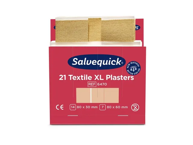 Pansement Salvequick Textile Maxi 21 pièces