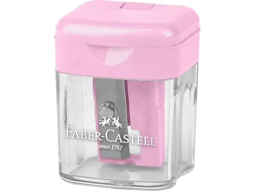Puntenslijper Faber-Castell mini assorti display 24 stuks 6x blauw,6x