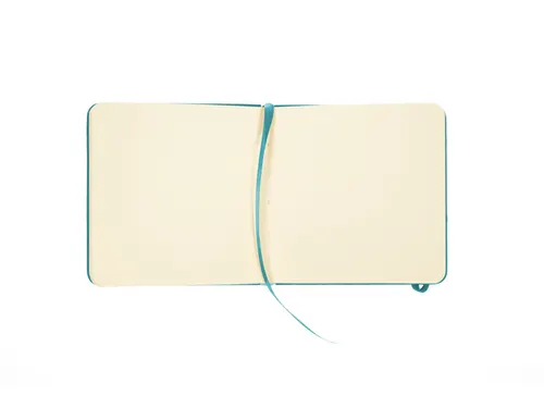 Schetsboek Kangaro 12x12cm dark turquoise PU HC 80 vel 140gr roomwit m
