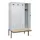 locker met bank,HxBxD 2120x1200x815mm,4vak,vak B 300mm,cilinderslot