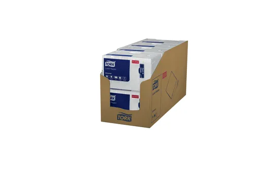 Lunchservet Tork 1-laags 33x33 500st wit 509300