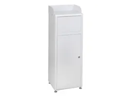 Afvalbak 50 Liter Romp Staal Wit