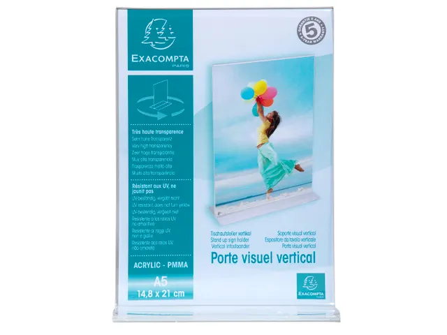 Folderhouder T A5 ve rticaal transparant