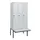 locker met bank,HxBxD 1950x900x815mm,3vak,vak B 300mm,draaigrendel