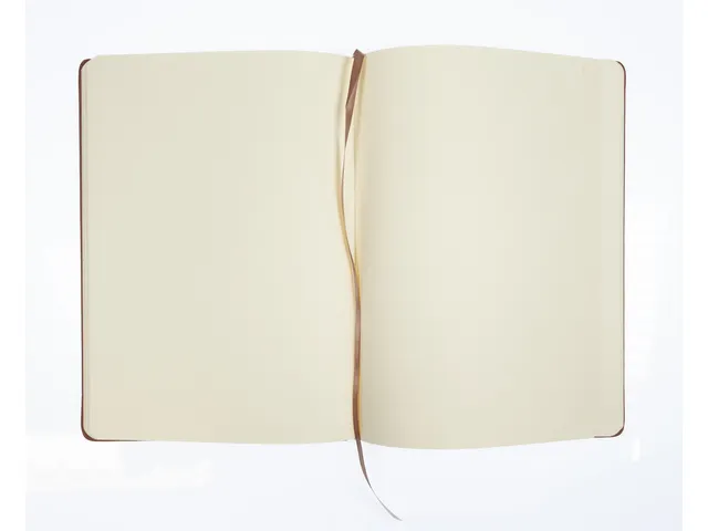 Schetsboek Kangaro A4 cognac PU HC 80 vel 140gr roomwit met elastiek e