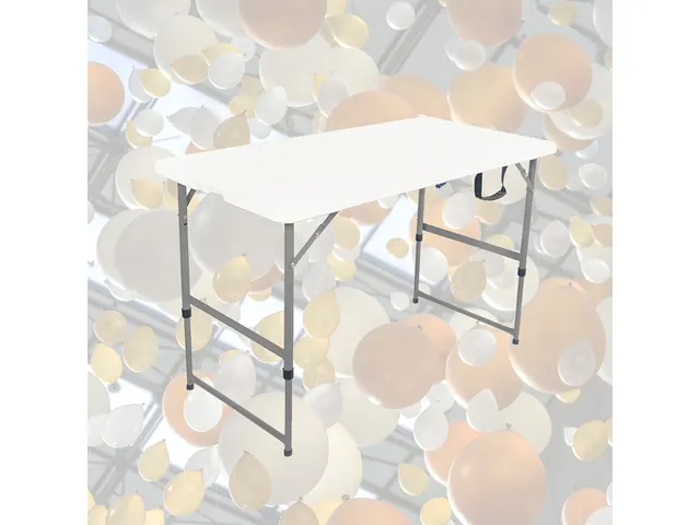 Table pliante BRASQ 120x60x74cm FC120 blanc