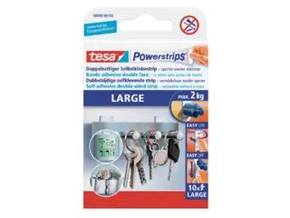 Kleefstrips tesa Powerstrips LARGE dubbelzijdig 2kg 10 stuks - 2