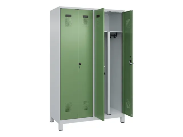 PBM-locker,HxBxD 1950x1200x500mm,4vak,vak B 300mm,draaigrendel