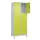 lockerkast,HxBxD 1950x800x500mm,2x3vakken,vak B 400mm,cil.-slot,voeten