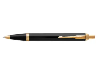 Balpen Parker IM Black Lacquer GT Medium Blauwe inkt - 3