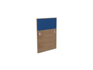 baliepaneel,v. bureau,aanbouw links,B 800mm,NT-cherry,BN6016-blauw - 1