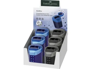 Puntenslijper Faber-Castell RollOn sparkle duo display 6 stuks assorti - 1