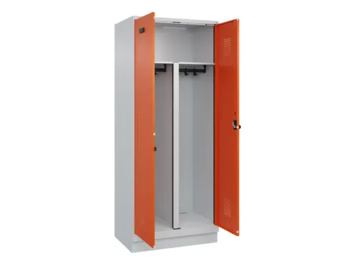 PBM-locker,HxBxD 1950x800x500mm,2vak,vak B 400mm,draaigrendel