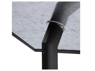 Menustandaard Office Design rechte hoeken A4 25mm zwart - 4