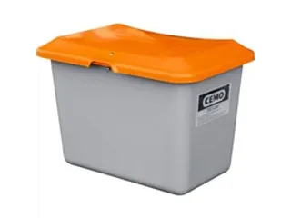 strooigoedbak,400l,HxBxD 670x1210x820mm,GVK,grijs,deksel oranje - 1