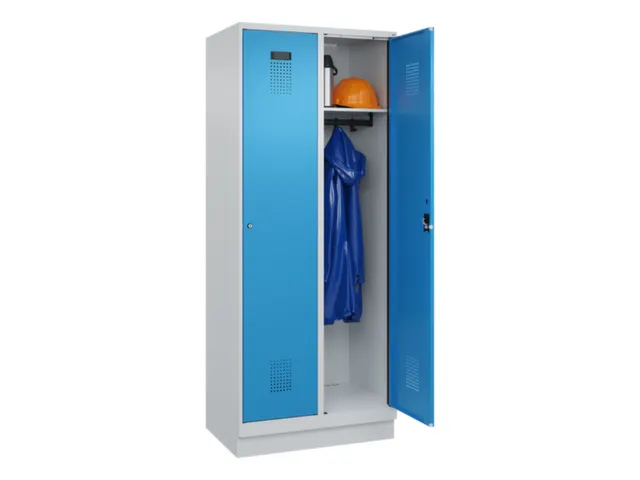 locker,HxBxD 1950x800x500mm,2vak,vak B 400mm,cil.-slot,sokkel
