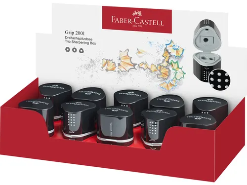 puntenslijper Faber-Castell GRIP 2001 Trio zwart