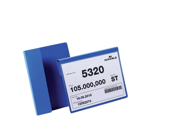 Documenthoes Durable met vouw A5 liggend blauw 50 stuks