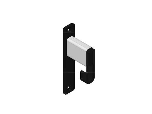 Pro-line Wandgarderobe 1 Hanger grijs zwart