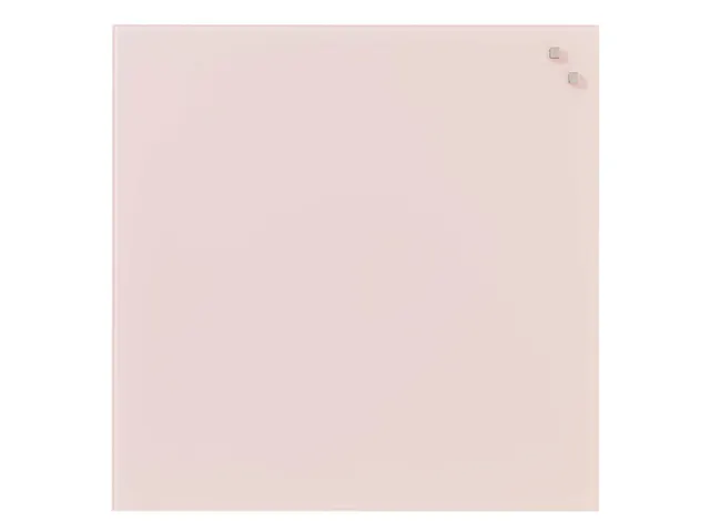 Glasmagneetbord Naga 45x45cm poeder roze