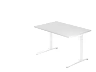 In hoogte verstelbaar bureau,HxBxD 680-850x1200x800mm,blad wit - 1