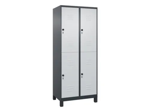 dubbeldekse locker,HxBxD 1950x800x500mm,2x2vak.,vak B 400mm