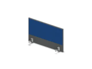 opzetpaneel bureau aanbouw zijkant MS-donkergrijs BN6016-blauw 800mm - 1