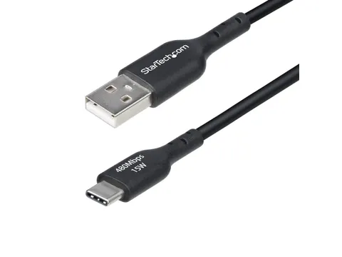 StarTech.com 1m USB-A naar USB-C Laadkabel Zwart