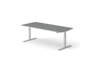 Elektrisch ihv bureau,HxBxD 650-1310x2000x900mm,blad donkergrijs - 1