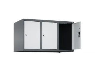 opzetkast,v. locker,3vak.,vak B 300mm,HxBxD 500x900x500mm,cilinderslot - 1