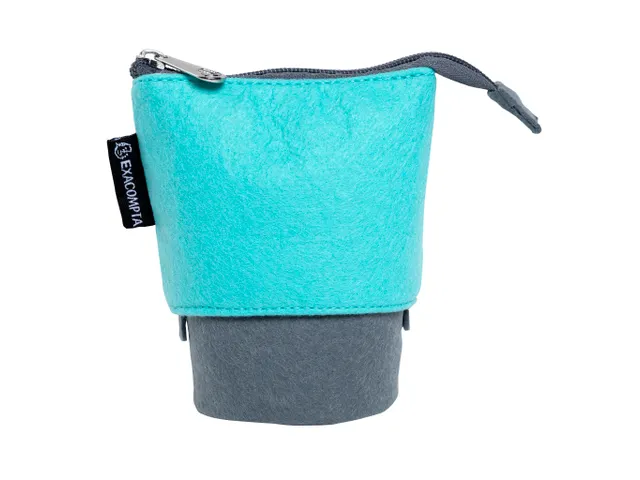 Trousse pot à crayons Teksto - Couleurs assorties