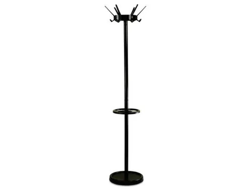 staande kapstok,HxØ 1780x400mm,6jashaken,parapluhouder/druppelvanger