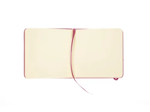 Schetsboek Kangaro 12x12cm ruby PU HC 80 vel 140gr roomwit met elastie