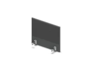 opzetpaneel bureau aanbouw zijkant MS-donkergrijs antraciet 600mm - 1