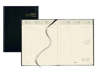 Agenda 2027 Brepols Timing Lima 7dagen/2pagina's zestalig zwart - 2