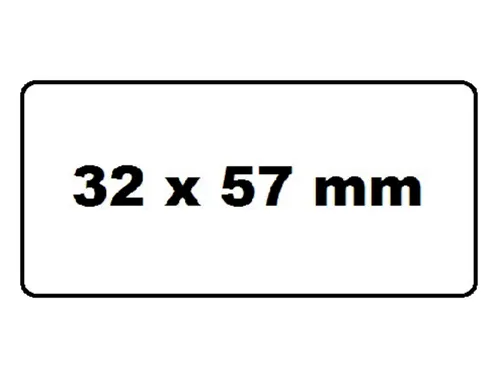 Labeletiket Quantore 11354 57x32mm wit