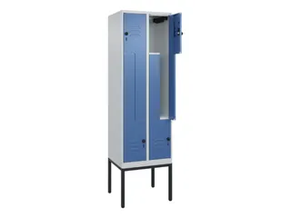 Z-garderobekast,HxBxD 2120x600x500mm,vak B 150/300mm,draaigrendel - 2