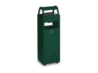 Combi-Asbak 5/35 liter Groen 960x300x250 Overkapping Verzinkt - 2
