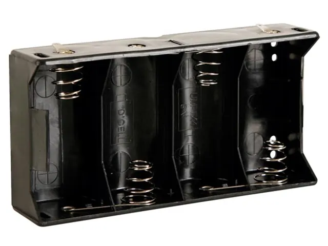 Batterijhouder Voor 4 x D-Cell (Met Soldeerlippen)