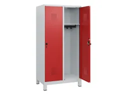 schoollocker,HxBxD 1630x800x500mm,2vak,vak B 400mm,draaigrendel,voeten