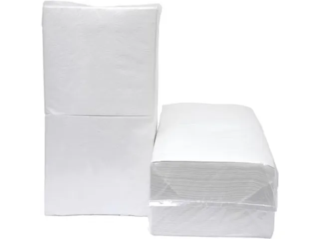 Servetten 33x33 cm 1-laags wit 9 x 500 stuks