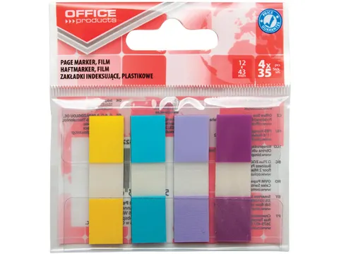 Index 12x43mm Pastelkleuren Etui 4x35 tabs